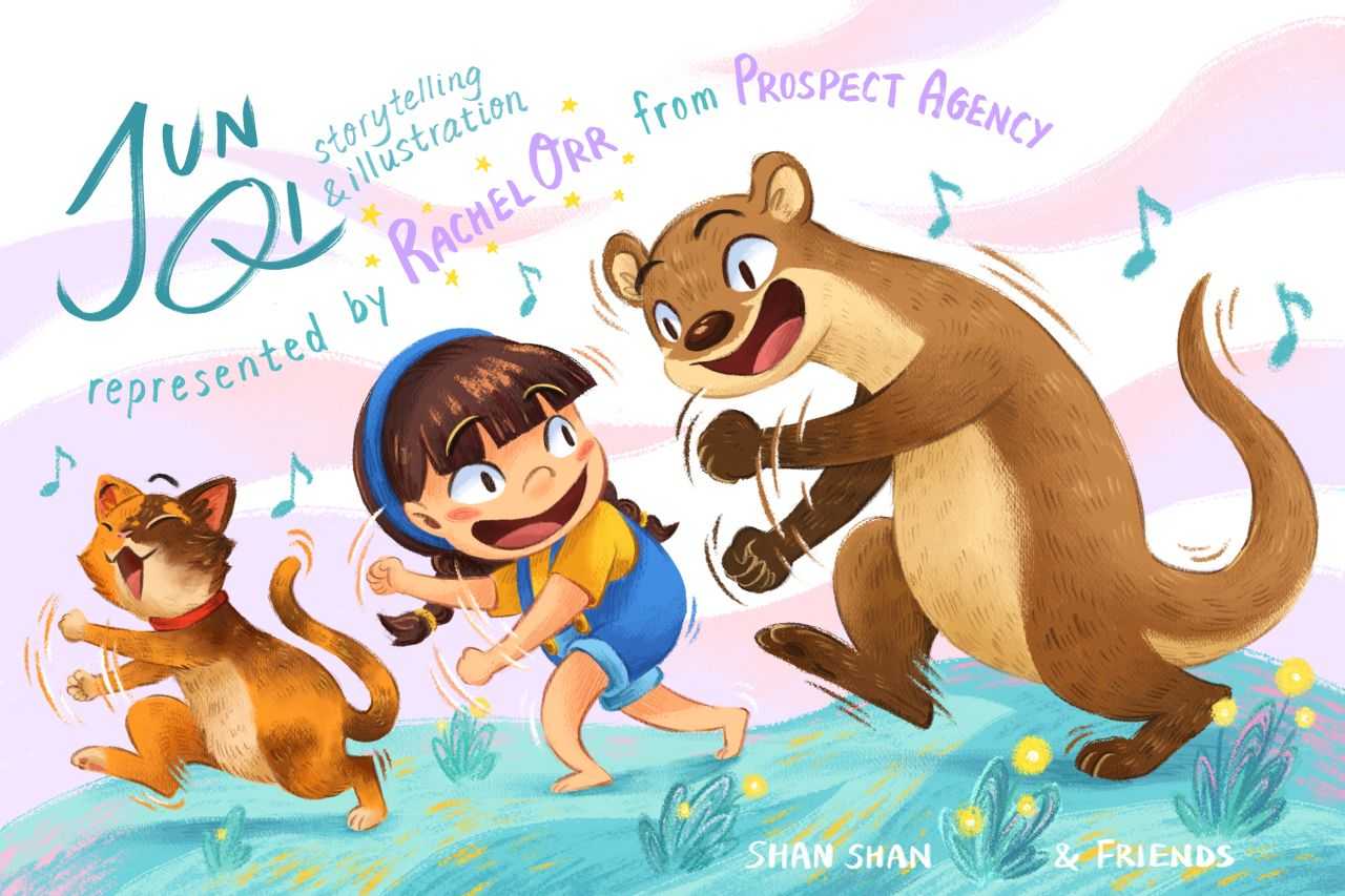 Shan Shan And Friends Kidlit Art Postcard - represented by Rachel Orr from Prospect Agency